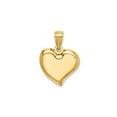 thumbnail image 1 of Gem & Harmony 14K Yellow Gold Polished Teardrop Heart Charm Pendant (NO Chain) for Women, 1 of 5