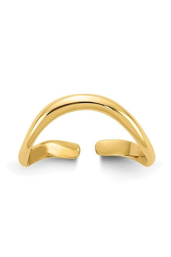 14K Yellow Gold Polished Toe Ring