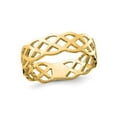 thumbnail image 1 of Gem & Harmony 14K Yellow Gold Polished Weave Ring for Women, 1 of 4