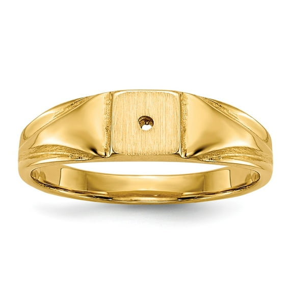14K Yellow Gold Ring Band 2 to 4 mm (tapered), Size 6