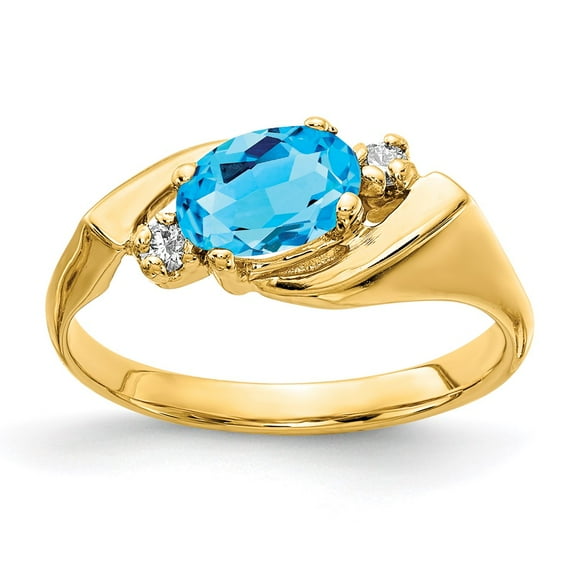 14K Yellow Gold Ring Band 3 to 8 mm (tapered)