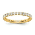 thumbnail image 1 of 14K Yellow Gold Ring Band Eternity Diamond, Lab Grown Round, Size 6, 1 of 4