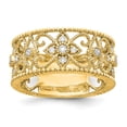 thumbnail image 1 of 14K Yellow Gold Ring Band Lab Grown Diamond SI1 SI2, G H I,, Size 6, 1 of 1