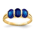 thumbnail image 1 of 14K Yellow Gold Ring Band Only Oval 2 to 7 mm (tapered), Size 8, 1 of 5