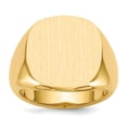 thumbnail image 1 of 14K Yellow Gold Ring Band Signet 17.5x17.0mm Open Back Men's, Size 9, 1 of 5