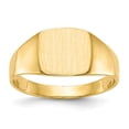 thumbnail image 1 of 14K Yellow Gold Ring Band Signet 8.5x9.0mm Closed Back, 1 of 5
