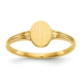 thumbnail image 1 of 14K Yellow Gold Ring Band Signet, Size 7, 1 of 5