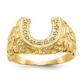 thumbnail image 1 of 14K Yellow Gold Ring Band Themed 1.5 to 14 mm (tapered), Size 6, 1 of 5
