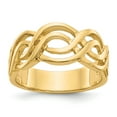 thumbnail image 1 of 14K Yellow Gold Ring Band Themed Infinity, Size 8, 1 of 5