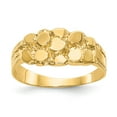 thumbnail image 1 of 14K Yellow Gold Ring Band Themed Nugget, Size 8, 1 of 5