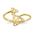 thumbnail image 1 of 14K Yellow Gold Ring Band Themed Polished Celtic Knot, Size 5, 1 of 5