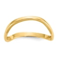 thumbnail image 1 of 14K Yellow Gold Ring Band Themed Wave Fashion Thumb, Size 9, 1 of 5