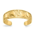 thumbnail image 1 of 14K Yellow Gold Ring Band Toe Footprints, 1 of 5