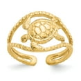 thumbnail image 1 of 14K Yellow Gold Ring Band Toe Turtle, Size 7, 1 of 5
