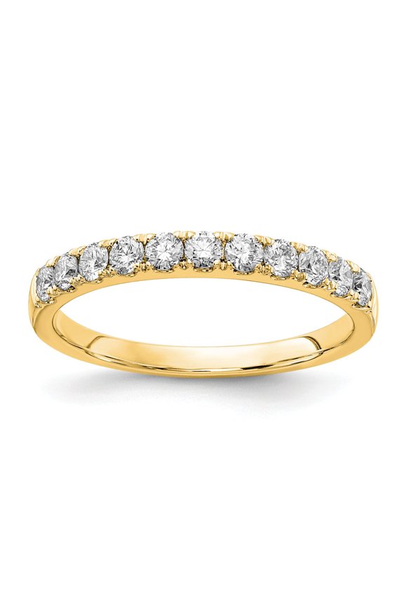 14K Yellow Gold Ring Band True Origin Lab Grown Diamond VS SI, D E F, 1.5 ct Wedding , Size 6