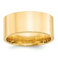 thumbnail image 1 of 14K Yellow Gold Ring Band Wedding Comfort Flat 10mm Standard Fit Size 10, 1 of 3