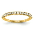 thumbnail image 1 of 14K Yellow Gold Ring Band Wedding Diamond, Lab Grown Round White, Size 5, 1 of 6