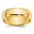 thumbnail image 1 of 14K Yellow Gold Ring Band Wedding Standard Half Round, 1 of 3