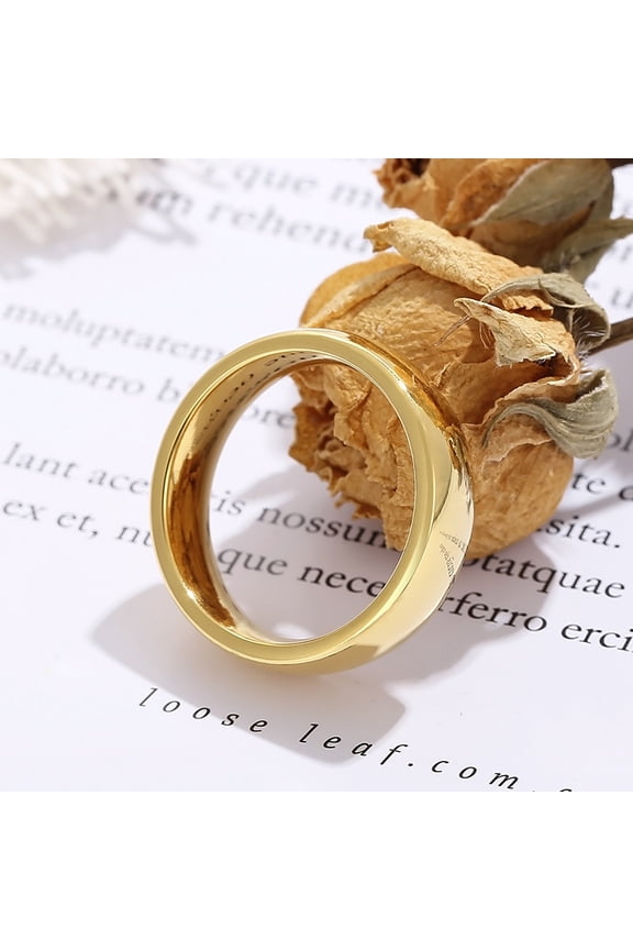 14K Yellow Gold Ring for Men 6mm Wedding Classic Jewelry Smooth Hand Polishing US 7 8 9 10 11 12 13