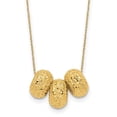 thumbnail image 1 of 14K Yellow Gold Ropa Diamond-Cut Beads with 2 in. Extension Necklace, 1 of 1