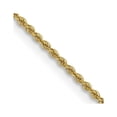 thumbnail image 1 of 14K Yellow Gold Rope Chain Necklace 16 inch 2 mm Regular with Lobster Clasp, 1 of 4