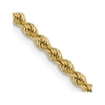thumbnail image 1 of 14K Yellow Gold Rope Chain Necklace 18 inch 2.25 mm Regular with Lobster Clasp, 1 of 4
