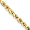 thumbnail image 1 of 14K Yellow Gold Rope Chain Styles Necklace 4.25 mm Diamond-Cut 22 inch, 1 of 4