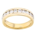 thumbnail image 1 of 14K Yellow Gold Round Cut Diamond Wedding Band Ladies Ring 0.56 Cttw Size 6, 1 of 4