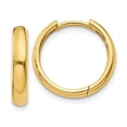 thumbnail image 1 of 14K Yellow Gold Round Hinged Hoop Earrings, 1 of 1