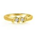 thumbnail image 1 of 14K Yellow Gold S Design Two-Stone Diamond Ring, 1 of 1