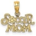 thumbnail image 1 of 14K Yellow Gold SOCCER MOM Charm - 8.1mm, 1 of 6