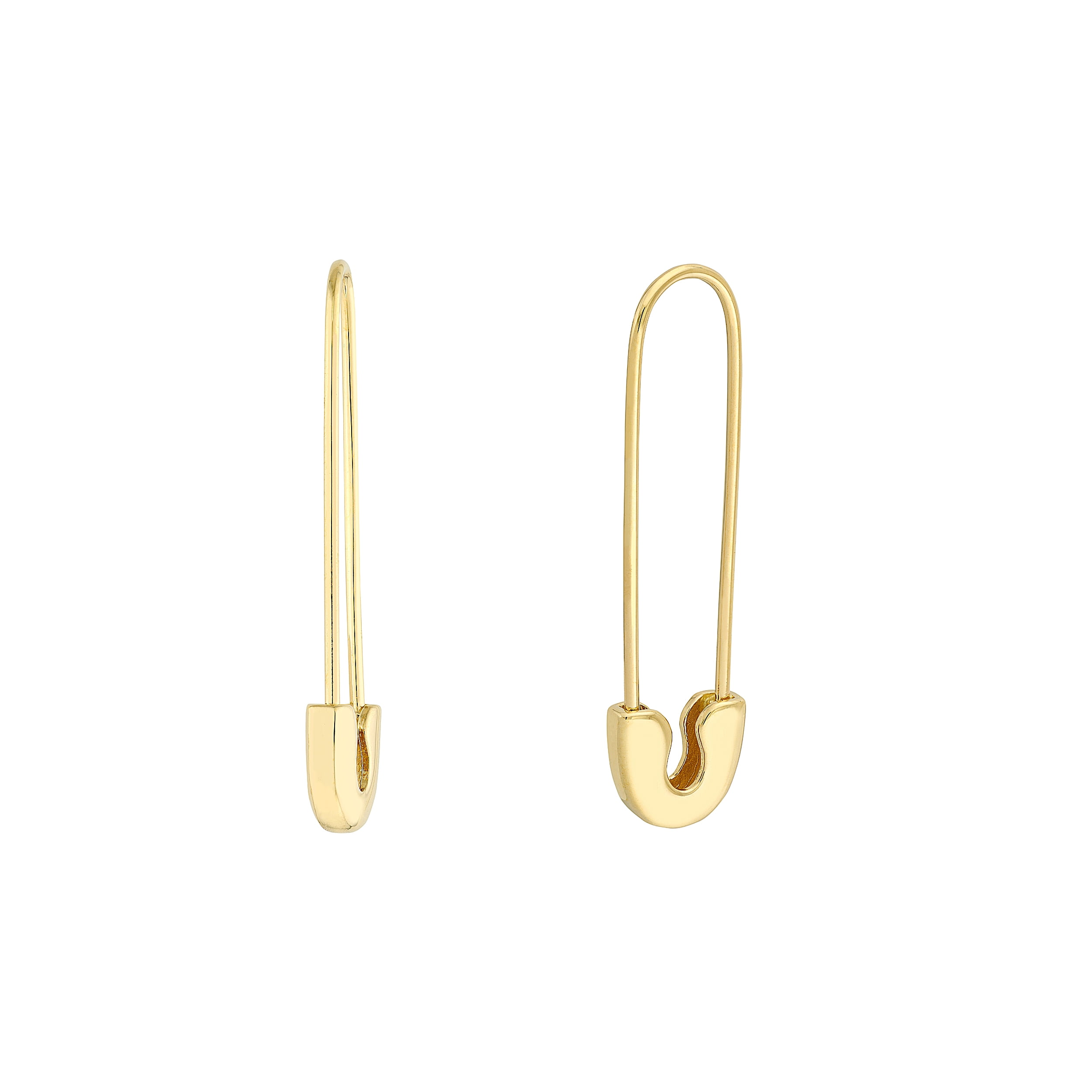 Gold Safety pin Supply Charm sparkly safety pins/ needle earring / Micro  pave safety pin drop earring Clear Cubic Safety Pin Earring K-528 K-833