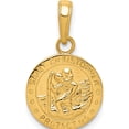 thumbnail image 1 of 14K Yellow Gold Saint Christopher Medal Charm (21 X 12.5) Made In Peru m1481, 1 of 6