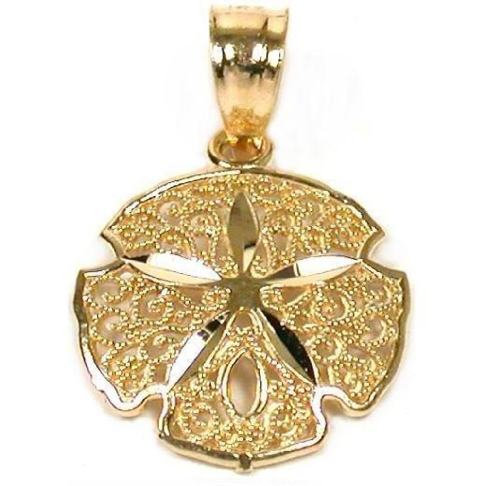 Diamond2Deal 925 Sterling Silver Sand Dollar Pendant – Polished - View #5