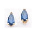 thumbnail image 1 of 14K Yellow Gold Sapphire Post Earrings, 1 of 3