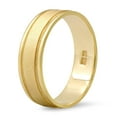 thumbnail image 1 of 14K Yellow Gold Satin Finish Beaded Milgrain Circle Pattern Solid Gold 6mm Wedding Band, 1 of 5