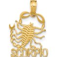 thumbnail image 1 of 14K Yellow Gold Scorpio Charm (19.9 X 12.7) Made In United States k8953, 1 of 5