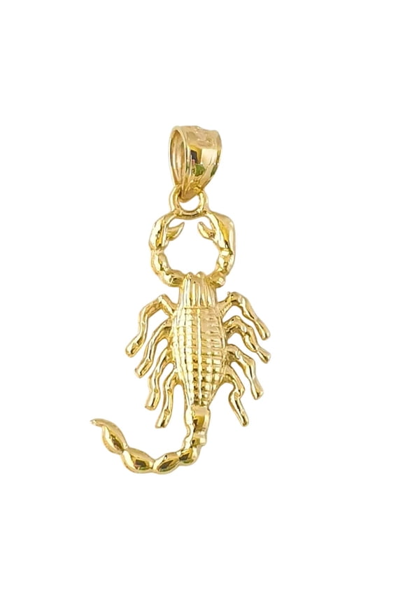 14K Yellow Gold Scorpion Pendant