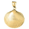 thumbnail image 1 of 14K Yellow Gold Shell Pendant - 41 mm, 1 of 3