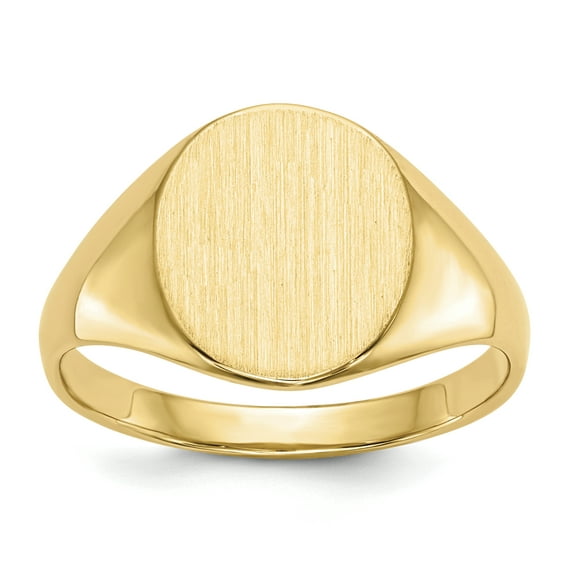 14K Yellow Gold Signet Ring Size 5
