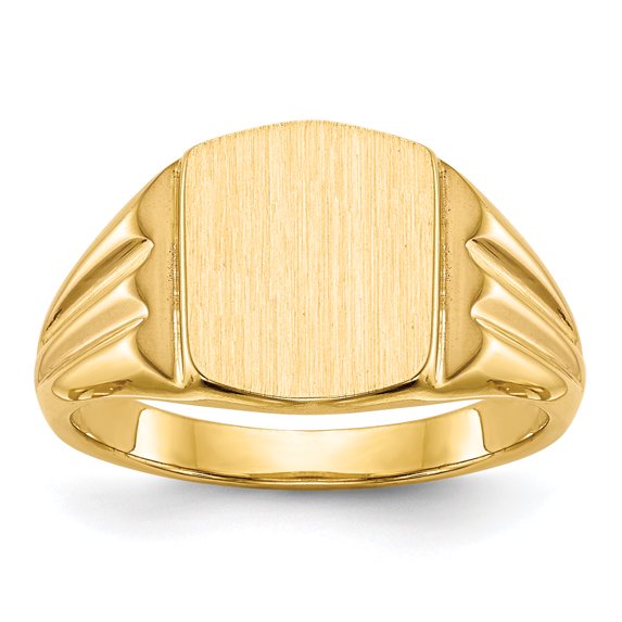 14K Yellow Gold Signet Ring Size 5