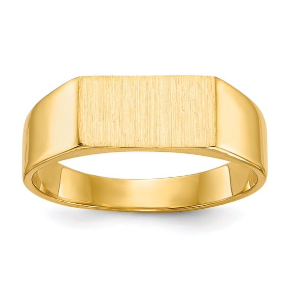 14K Yellow Gold Signet Ring Size 6