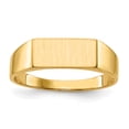 thumbnail image 1 of 14K Yellow Gold Signet Ring Size 8, 1 of 6
