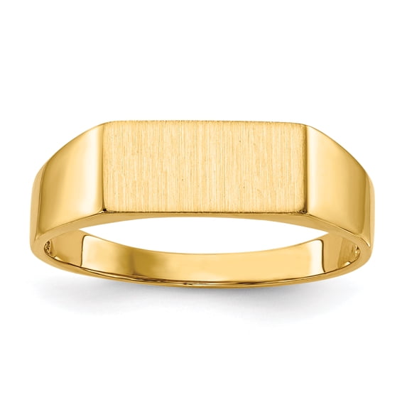14K Yellow Gold Signet Ring Size 8