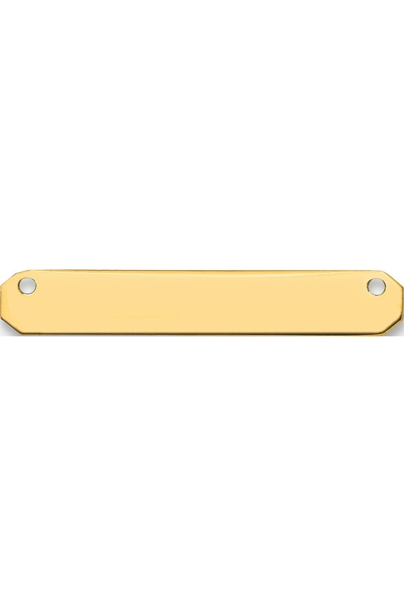 14K Yellow Gold Small Blank Bar (Width 25) (Length 5) - Jbsp
