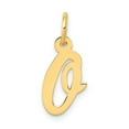 thumbnail image 1 of 14K Yellow Gold Small Script Initial Letter O Charm, 1 of 5