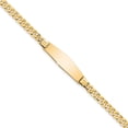 thumbnail image 1 of 14K Yellow Gold Soft Diamond Shape Curb Link Id Bracelet (7 X 7.5) Made In United States lid61c-7, 1 of 5