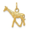 thumbnail image 1 of 14K Yellow Gold Solid Polished 3-D Giraffe Charm, 1 of 1