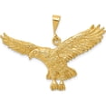 thumbnail image 1 of 14K Yellow Gold Solid Polished Eagle Pendant (30 X 41) Made In United States c2435, 1 of 6