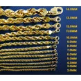 thumbnail image 1 of 14K Yellow Gold Solid Rope Chain | 1.5 mm | 18 Inches |, 1 of 12